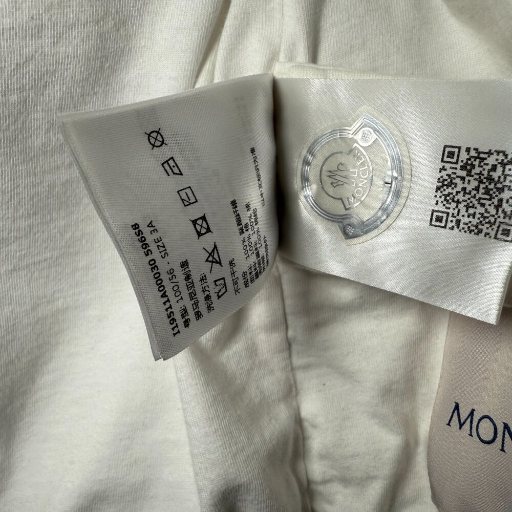 Moncler Kids Girls Logo Hooded Jacket – Size 3A (Toddler) – Lilac/White - Picture 8 of 12